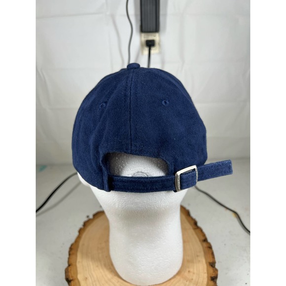 Berlin Germany Embroidered Blue Baseball Hat Cap with Metal Snap Buckle Closure - Picture 5 of 7
